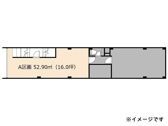 A区画52.90㎡の間取り図